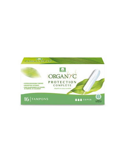 Tampons Super Coton Bio x16 Organyc