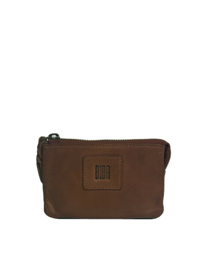 Biba Boston Porte-Monnaie Zippé En Cuir Lavé BT35 Cuero
