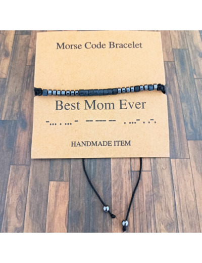 Bracelet à code "Best Mom Ever"