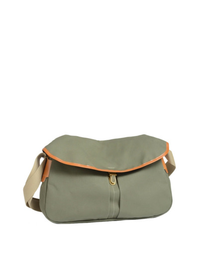 Bleu De Chauffe Léon Sac Besace En Coton Bleu Lichen