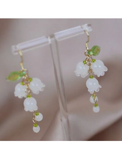 Boucles d'oreilles clochettes porte bonheur