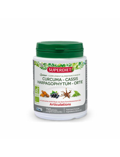 Quatuor Articulations Curcuma Bio 150 Gelules Superdiet