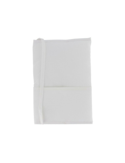 Protège carnet de santé blanc à broder