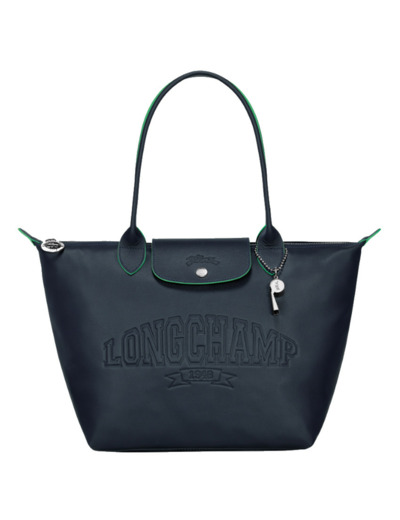 Longchamp Le Pliage Xtra Sac cabas M Cuir Bleu Marine