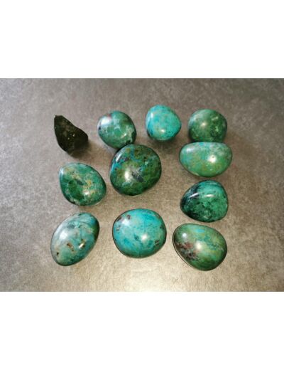 Chrysocolle pierres roulées