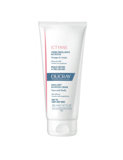 Creme Emolliente Nutritive Peaux Seches A Tres Seches 200ml Ictyane Ducray