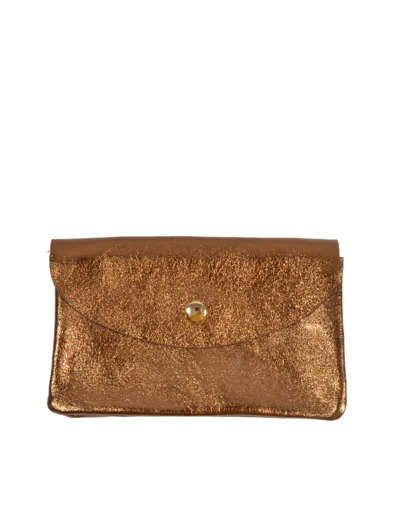 Farfouillette Porte-monnaie Cuir GM Bronze