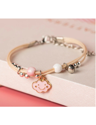 Bracelet enfant nuage rose