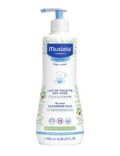 MUSTELA LAIT TOILETTE SS RINCAGE FL500ML