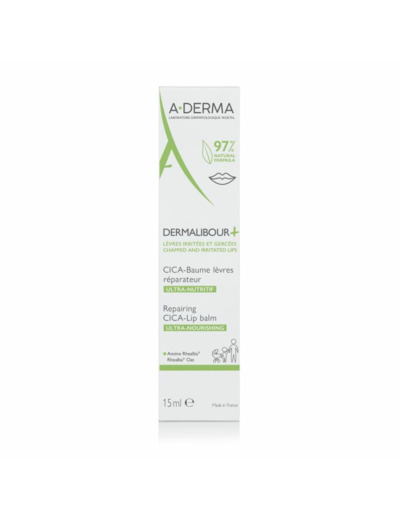 Baume lèvres réparateur assainissant CICA 15ml Dermalibour+ A-Derma