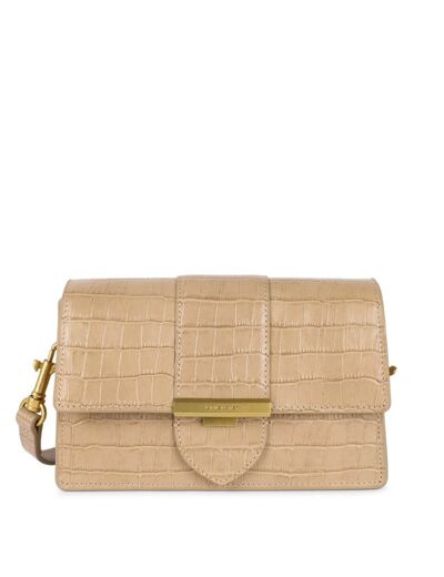 Lancaster Croco Ily Petit Sac Trotteur Cuir Croco 531-015 Naturel