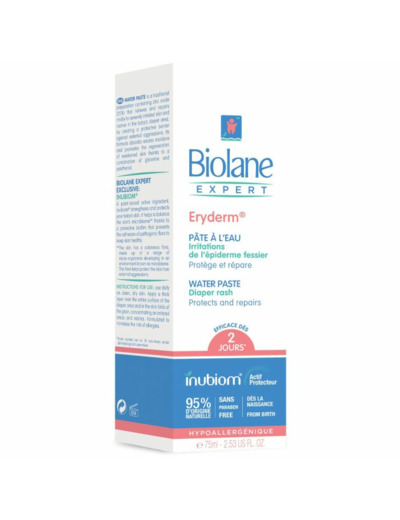 Eryderm Pate A L'eau Bebe 75ml Biolane