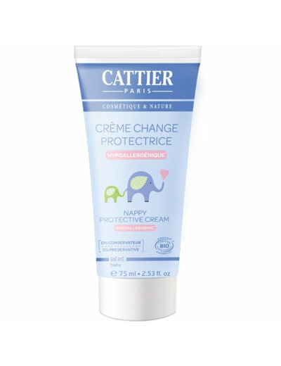 Creme Pour Le Change Protectrice Hypoallergenique Bio 75ml Bebe Cattier