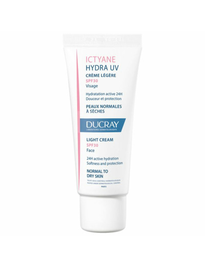 Hydra Uv Creme Legere Spf30 Peaux Normales A Seches 40ml Ictyane Ducray