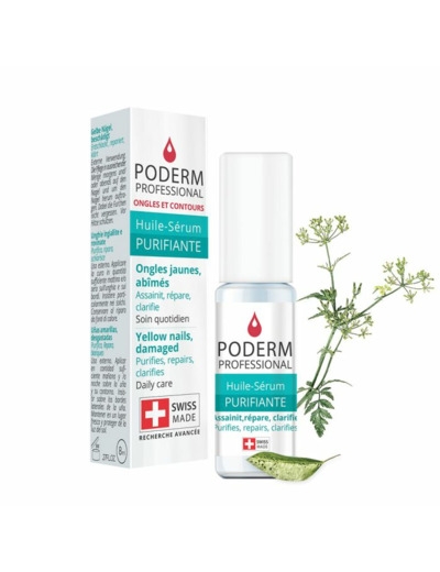 Huile Serum Purifiant Pour Ongles Abimes 8ml Poderm