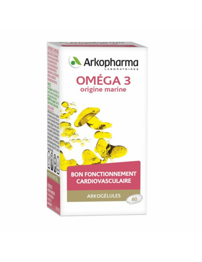 Omega 3 Origine Marine 60 Capsules Arkogélules Arkopharma