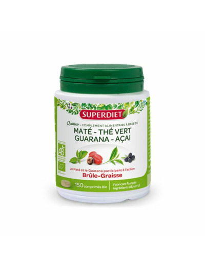Quatuor Brule Graisse Guarana 150 Comprimes Superdiet