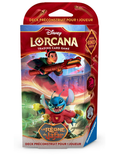 Lorcana S8 Règne de Jafar Starter Rubis/Acier
