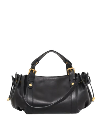 Gérard Darel Le 12 Heures Mini Sac A Main En Cuir Noir