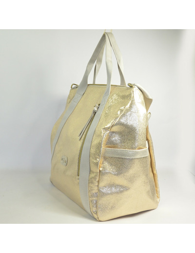 Mila Louise Nicoli AR5 Grand Cabas et Sac Week-end Latte