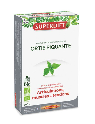 SUPERDIET ORTIE PIQ AMP 15ML 20