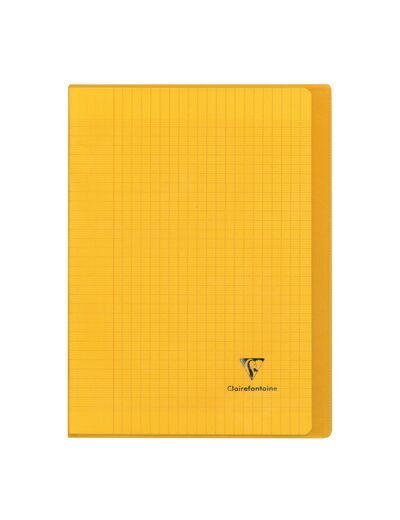 Cahier "Koverbook" - Polypro - 17x22 - 96 pages - Séyès - Jaune transparent