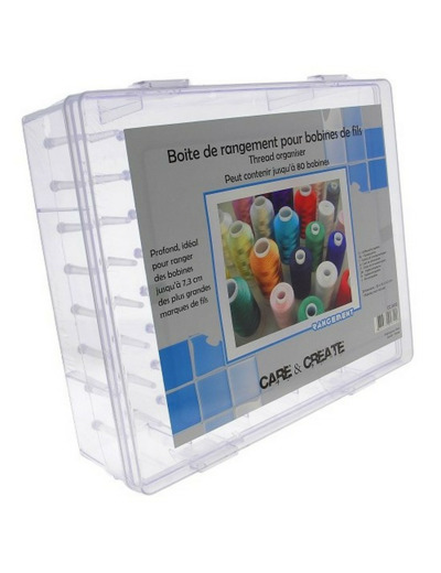 Boite de rangement pour bobines de fils