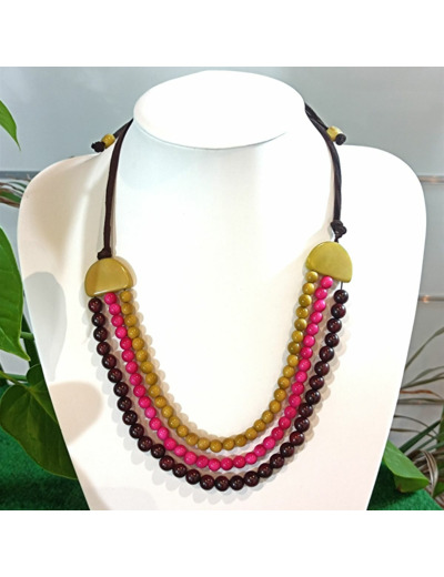 Collier Vanessa en ivoire végétal