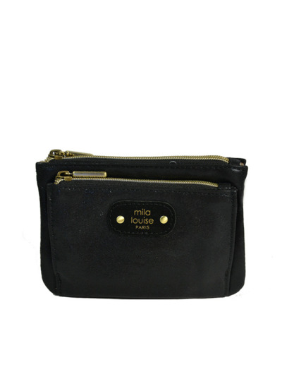 Mila Louise Paloma LX1 Porte-Monnaie Irisé Noir