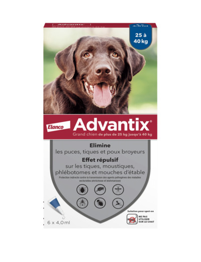 ADVANTIX G CHIEN 4ML X6