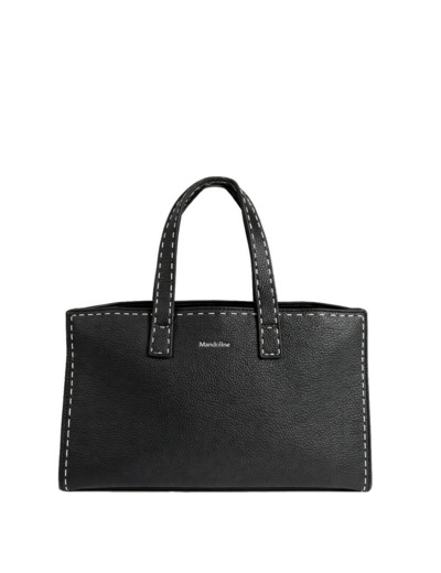 Farfouillette Sac Porté Main Avec Surpiqûres Noir