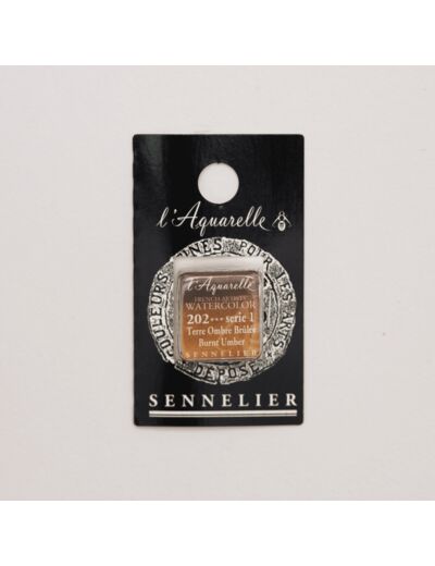 Peinture Aquarelle Extra-Fine Sennelier, 202 Terre d'Ombre Naturelle S1