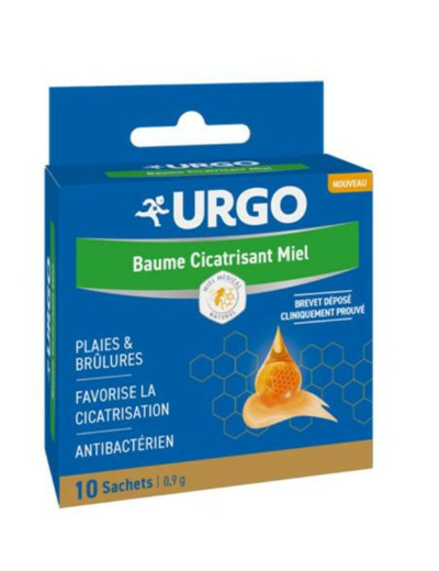 URGO BAUME MIEL UNID 10 SACHETS 0,9 G