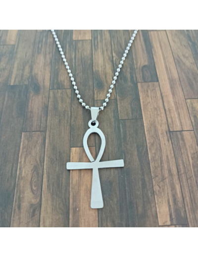 Pendentif homme croix égyptienne acier inox