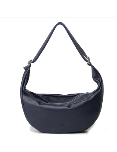 Biba Bowie Petit Sac Hobo BOI2L en cuir Azul Marino