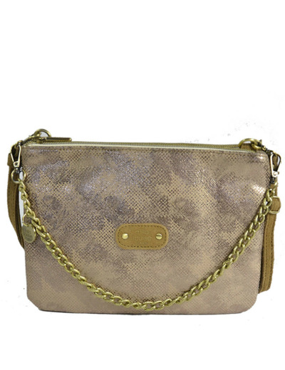 Mila Louise Natasha PG2 Sac et Pochette Toile Irisée Bronze