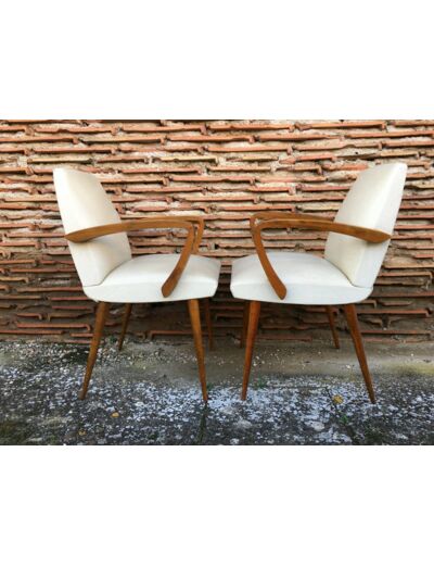 Paire de fauteuils vintage