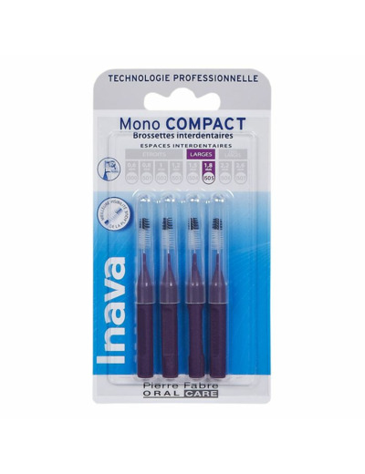Brossettes Interdentaires 1.8mm Violet X4 Mono Compact Inava
