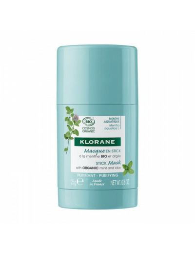 Masque en stick 25g Menthe Aquatique Bio Klorane