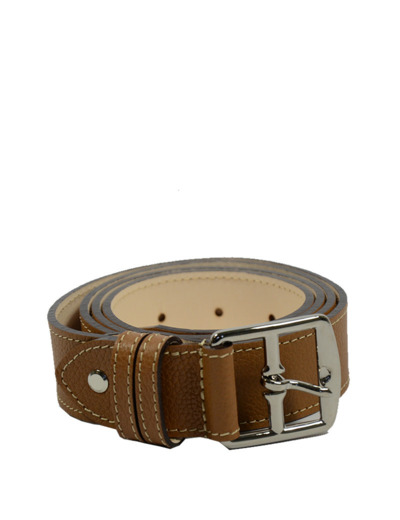 Berthille Ceinture A Piquée Cuir Doublé Ajustable Cuero