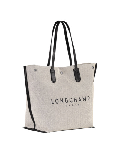 Longchamp Roseau Essentiel Toile Shopping L Ecru