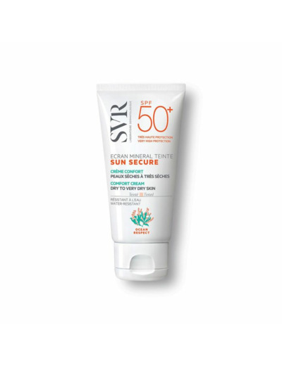 Ecran Mineral Teinte Spf50+ Peaux Seches A Tres Seches 50ml Sun Secure Svr