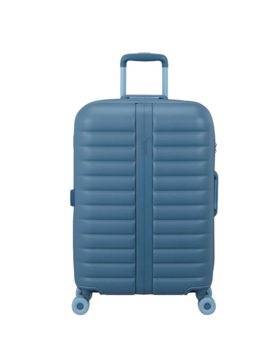 American Tourister Neovibe Valise Rigide 67Cm Extensible 4 Roues TSA Steel Blue