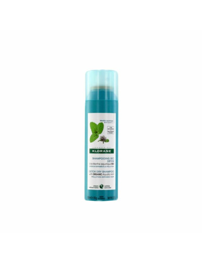 Shampooing sec Detox 150ml Menthe Aquatique Cheveux exposés à la pollution Klorane