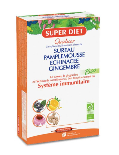 Quatuor Bio Systeme Immunitaire 20 Ampoules Superdiet