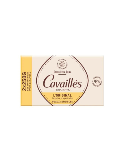 Savon Extra-doux 2x250g Surgras Actif Rogé Cavaillès