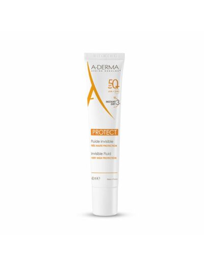 Protect Fluide Invisible Spf50+ Peaux Fragiles Mixtes A Grasses 40ml Protect A-Derma