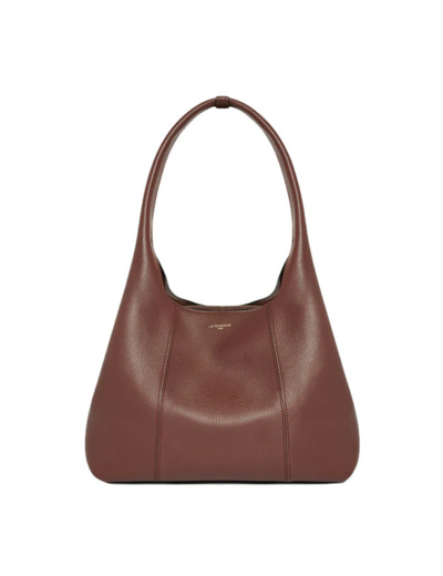 Le Tanneur Juliette Grand Sac Besace En Cuir Ebène