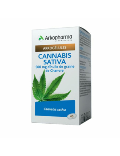 Cannabis Sativa x45 capsules Arkogélules Arkopharma