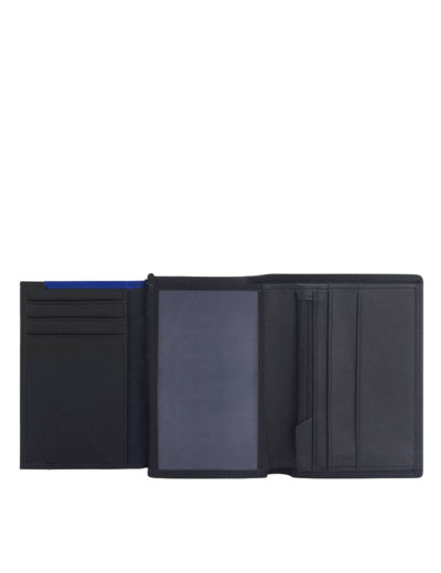 Le Tanneur Martin Petit Portefeuille Vertical 2 Volets Noir